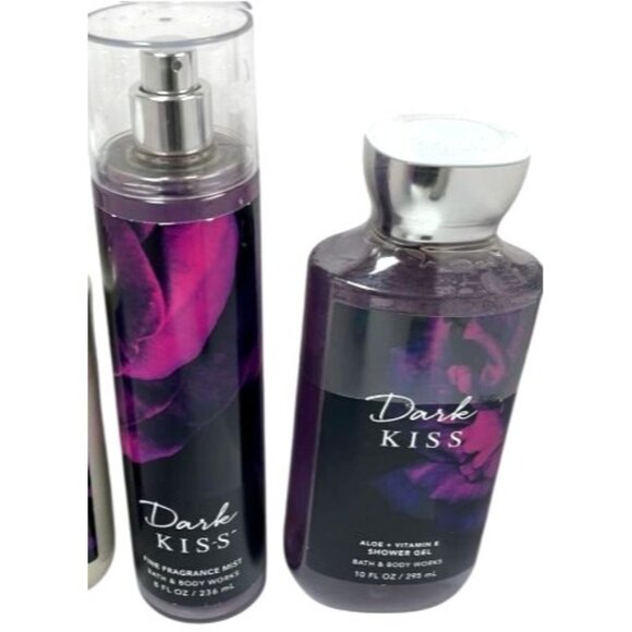 Bath & Body Works Dark Kiss Fragrance Mist & Shower Gel Set 8 Fl Oz & 10‎ Fl Oz - Picture 1 of 1